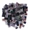 Small Purple Mosaic Stained Glass Squares, 8oz.
